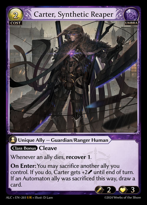 [203]【EN】【FOIL】Carter, Synthetic Reaper【ALC】[UR][Umbra]