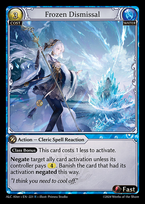 [221]【EN】Frozen Dismissal【ALCAlter】[R][Water]