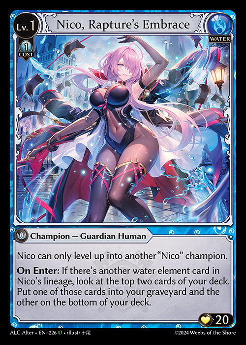 [226]【EN】【FOIL】Nico, Rapture's Embrace【ALCAlter】[U][Water]