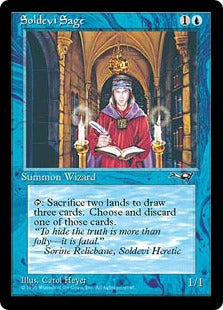 [034]【EN】ソルデヴィの賢人/Soldevi Sage(Writing)【ALL】[C][青]