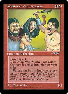 [066]【EN】Balduvian War-Makers(Green Background)【ALL】[C][赤]