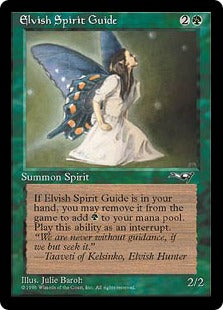 [089]【EN】エルフの指導霊/Elvish Spirit Guide【ALL】[U][緑]