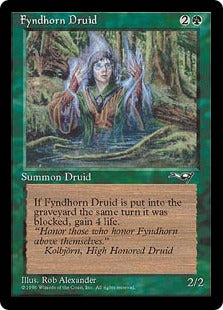 [090]【EN】Fyndhorn Druid(Facing Front)【ALL】[C][緑]