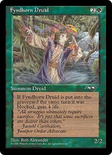 [090]【EN】Fyndhorn Druid(Facing Left)【ALL】[C][緑]