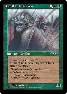 [093]【EN】Gorilla Berserkers(Peaceful)【ALL】[C][緑]