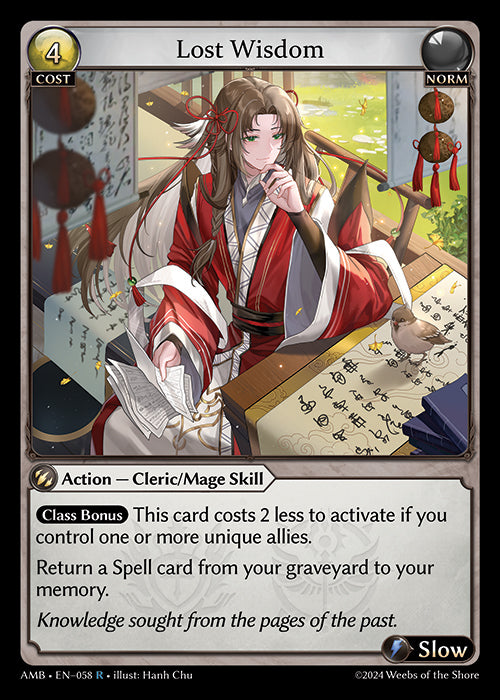 [058]【EN】【FOIL】Lost Wisdom【AMB】[R][Norm]