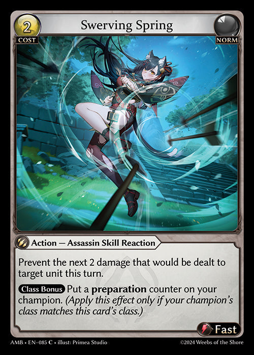 [085]【EN】【FOIL】Swerving Spring【AMB】[C][Norm]