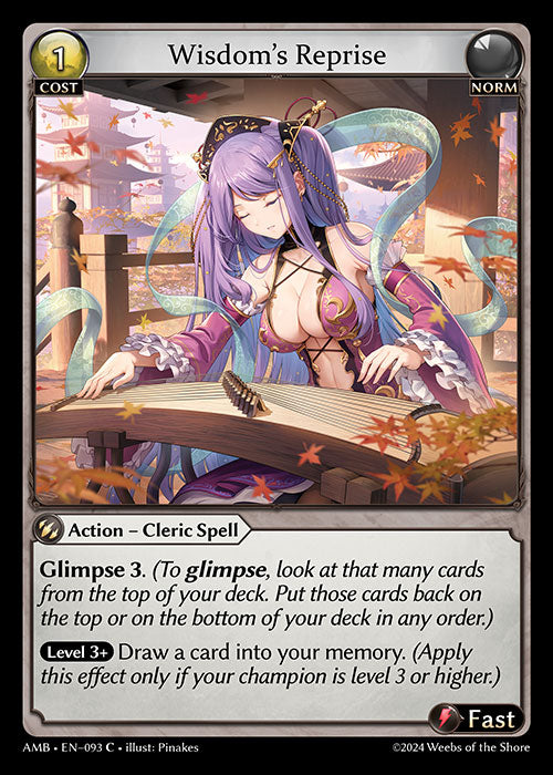 [093]【EN】【FOIL】Wisdom's Reprise【AMB】[C][Norm]