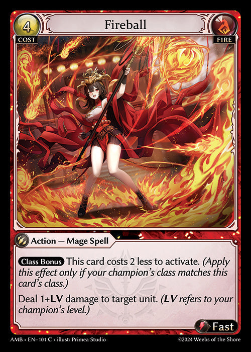 [101]【EN】【FOIL】Fireball【AMB】[C][Fire]