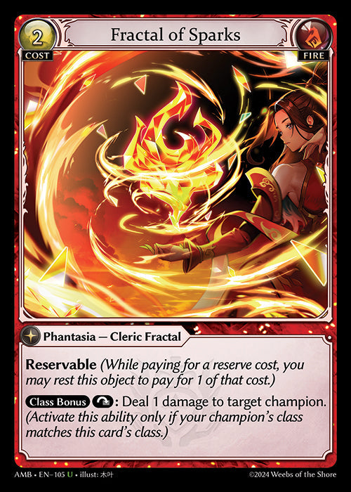 [105]【EN】【FOIL】Fractal of Sparks【AMB】[U][Fire]