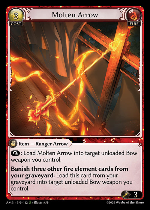 [112]【EN】【FOIL】Molten Arrow【AMB】[U][Fire]