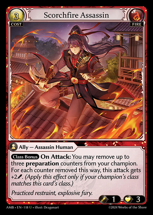 [118]【EN】【FOIL】Scorchfire Assassin【AMB】[U][Fire]