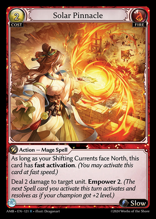 [121]【EN】【FOIL】Solar Pinnacle【AMB】[R][Fire]