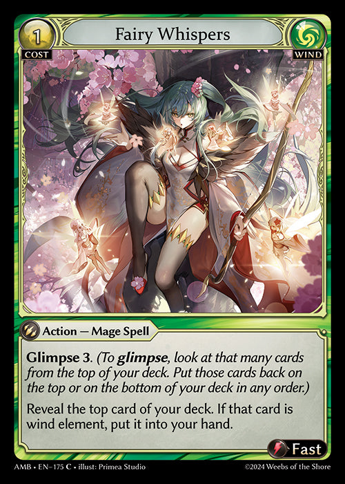 [175]【EN】【FOIL】Fairy Whispers【AMB】[C][Wind]