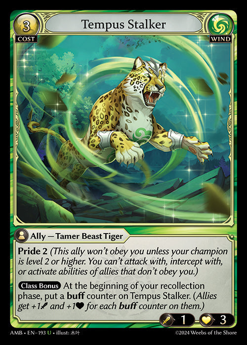 [193]【EN】【FOIL】Tempus Stalker【AMB】[U][Wind]