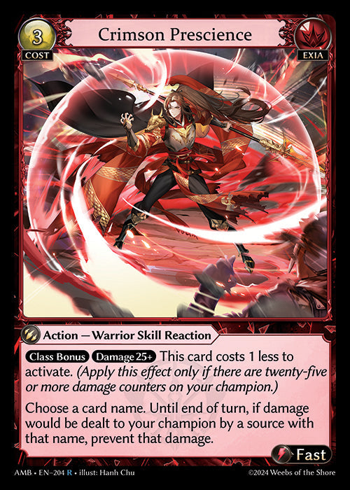 [204]【EN】【FOIL】Crimson Prescience【AMB】[R][Exia]