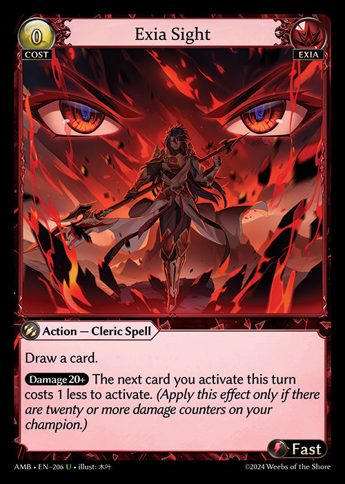 [206]【EN】【FOIL】Exia Sight【AMB】[U][Exia]