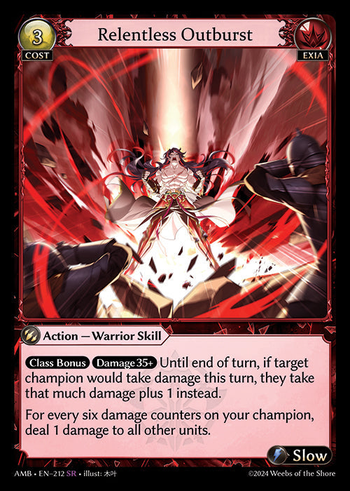 [212]【EN】Relentless Outburst【AMB】[SR][Exia]
