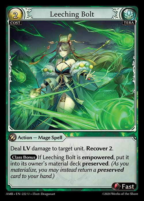 [222]【EN】【FOIL】Leeching Bolt【AMB】[U][Tera]