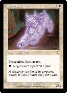 [017]【JP】【FOIL】幽体オオヤマネコ/Spectral Lynx【APC】[R][白]