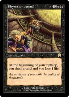 [047]【JP】【FOIL】ファイレクシアの闘技場/Phyrexian Arena【APC】[R][黒]