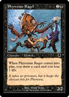 [049]【EN】ファイレクシアの憤怒鬼/Phyrexian Rager【APC】[C][黒]