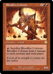 [055]【EN】【FOIL】沸血の巨像/Bloodfire Colossus【APC】[R][赤]