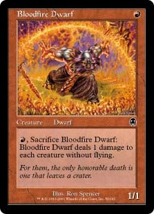 [056]【EN】【FOIL】沸血のドワーフ/Bloodfire Dwarf【APC】[C][赤]