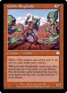 [062]【JP】【FOIL】ゴブリンの首謀者/Goblin Ringleader【APC】[U][赤]