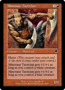 [065]【EN】【FOIL】ミノタウルスの戦術家/Minotaur Tactician【APC】[C][赤]