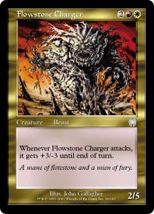 [099]【EN】流動石の突撃獣/Flowstone Charger【APC】[U][多色]