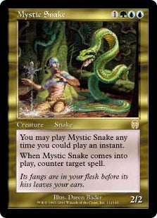 [112]【EN】【FOIL】神秘の蛇/Mystic Snake【APC】[R][多色]