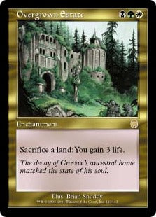 [113]【JP】【FOIL】草茂る屋敷/Overgrown Estate【APC】[R][多色]