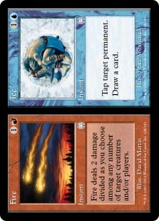 [128]【EN】【FOIL】火+氷/Fire+Ice【APC】[U][多色]