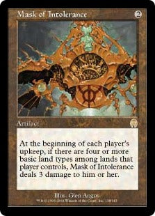 [138]【JP】【FOIL】不寛容の仮面/Mask of Intolerance【APC】[R][茶]