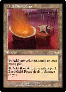 [139]【EN】【FOIL】戦場の鍛冶場/Battlefield Forge【APC】[R][土地]