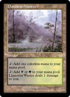 ★特価品★[141]【EN】ラノワールの荒原/Llanowar Wastes【APC】[R][土地]