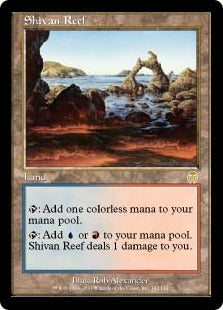 [142]【JP】【FOIL】シヴの浅瀬/Shivan Reef【APC】[R][土地]