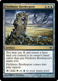 [038]【EN】【FOIL】原霧の境界石/Fieldmist Borderpost【ARB】[C][多色]