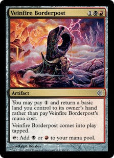 [137]【EN】【FOIL】脈火の境界石/Veinfire Borderpost【ARB】[C][多色]