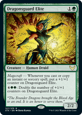 [127]【EN】龍護りの精鋭/Dragonsguard Elite【STX】[R][緑]