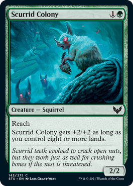 [142]【EN】スカーリドの群棲/Scurrid Colony【STX】[C][緑]
