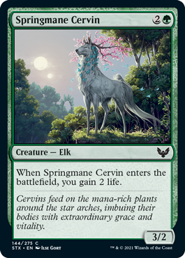 [144]【EN】春たてがみのサーヴィン/Springmane Cervin【STX】[C][緑]