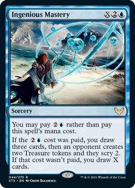 [044]【EN】【FOIL】創意の熟達/Ingenious Mastery【STX】[R][青]