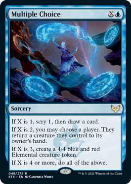 [048]【EN】【FOIL】複数の選択/Multiple Choice【STX】[R][青]