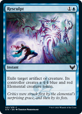 [051]【EN】【FOIL】再造形/Resculpt【STX】[C][青]