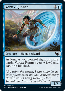[060]【EN】【FOIL】渦の走者/Vortex Runner【STX】[C][青]