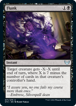 [071]【EN】【FOIL】落第/Flunk【STX】[U][黒]