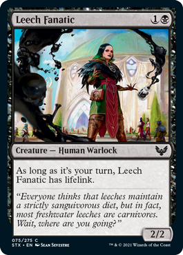 [075]【EN】【FOIL】ヒルの狂信者/Leech Fanatic【STX】[C][黒]