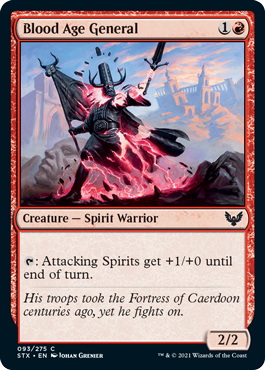 [093]【EN】【FOIL】血の時代の将軍/Blood Age General【STX】[C][赤]